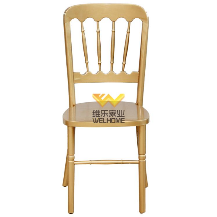 Gold wooden chateau chair for wedding/event